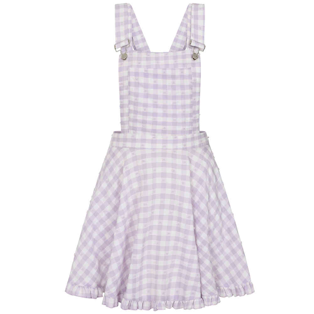 Banned - Kairi Gingham Robe Ã©vasÃ©e - Violet